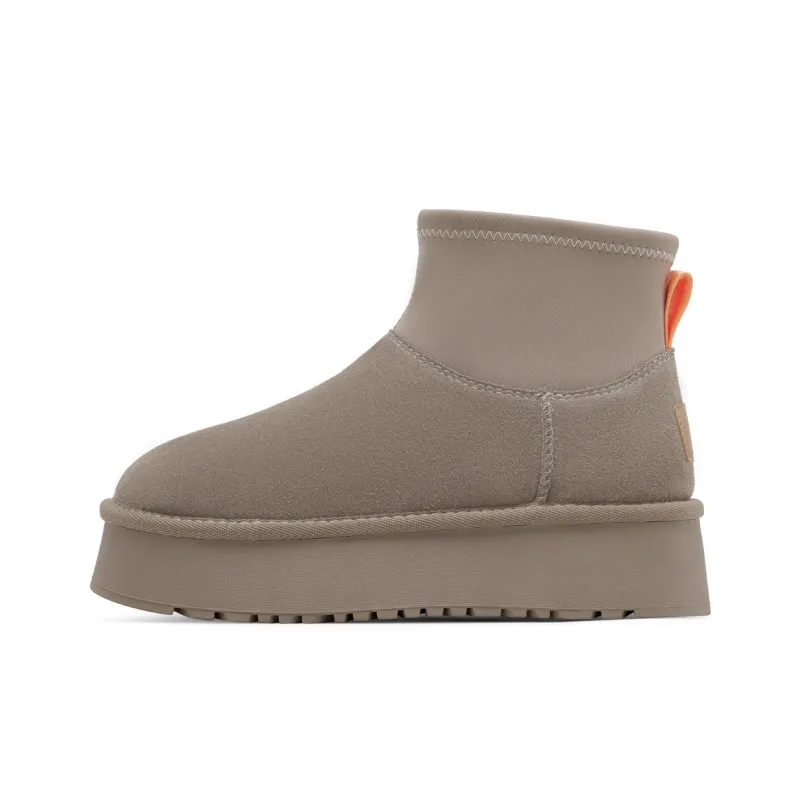 C°BANNER Warm Short Snow Boots Women's Sand Green-0