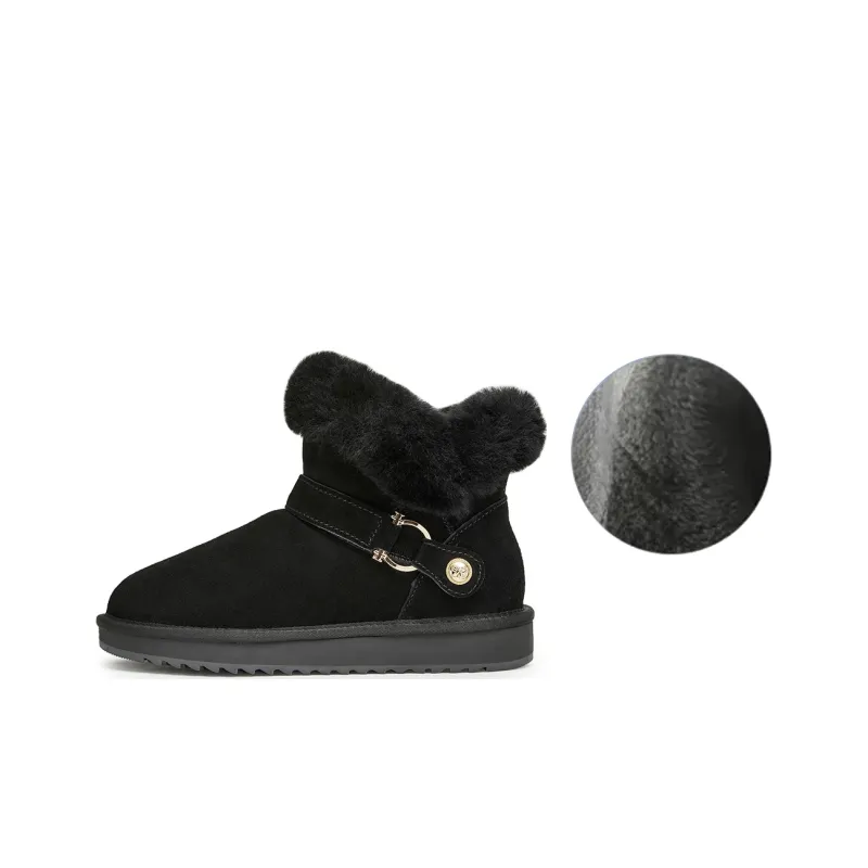 Teenmix Short Snow Boots 3cm Women's-22