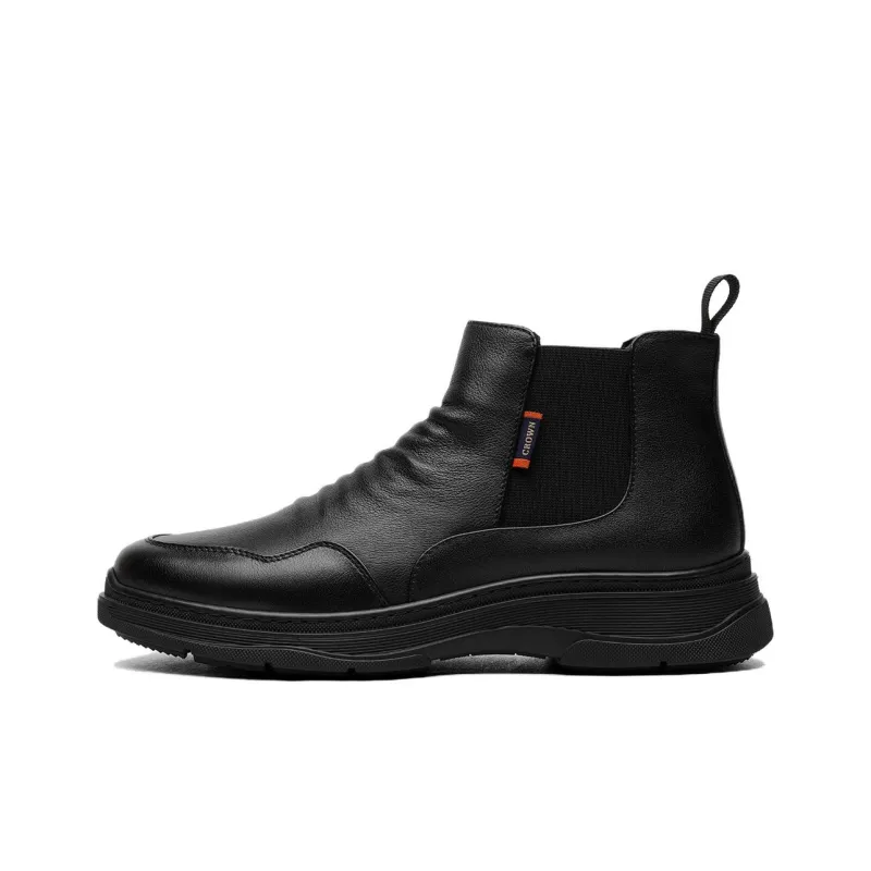CROWN Chelsea Boots Men's Black-1