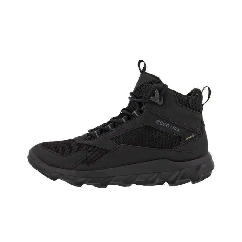 Ecco M Gt Wear Resistant Slip Resistant Short Mid Calf Outdoor Boots Women's Black-0