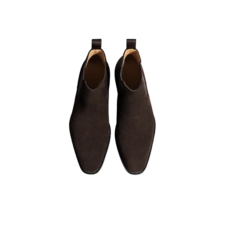 THOM WILLS Chelsea Boots Men's Dark Coffee-1