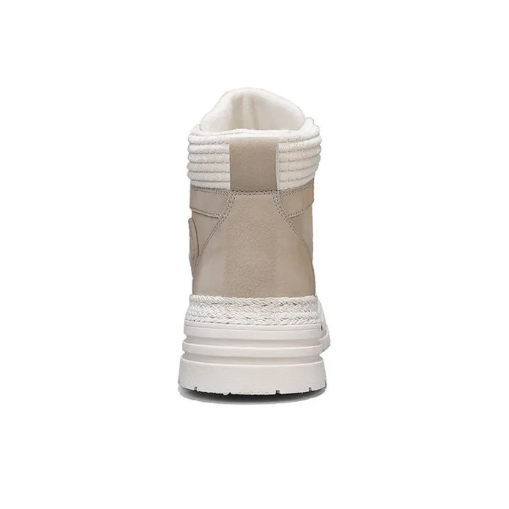 Warrior Warm Height Increasing Crew Snow Boots Men's Gray Beige-4