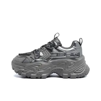 AGSDON Cushioning Low Top Chunky Sneakers Women's Gunmetal