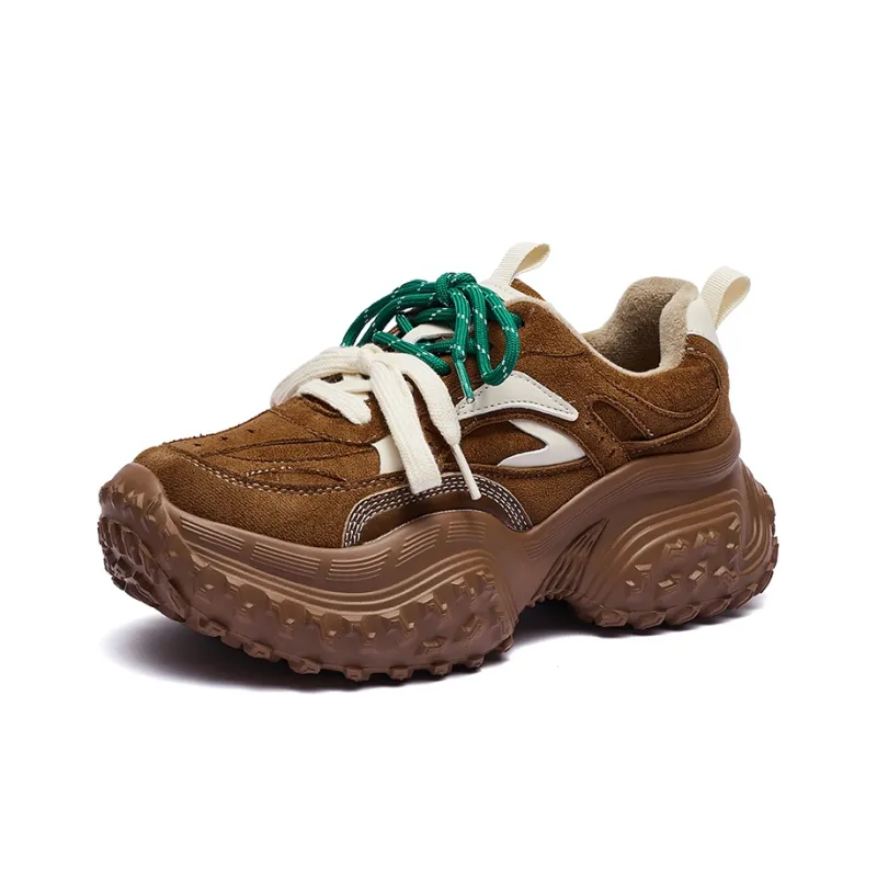 FCS Anti Slip And Wear Resistant Warm Low Top Chunky Sneakers Women's-2