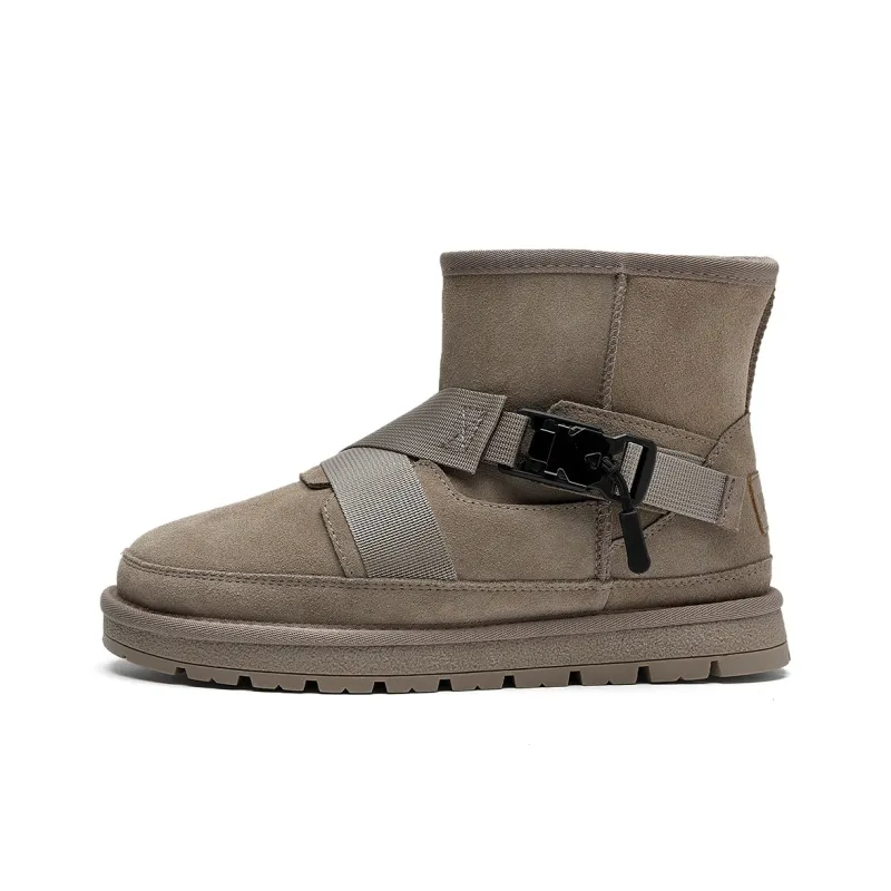 HLA Warm And Wear-Resistant Short Snow Boots Men's-0