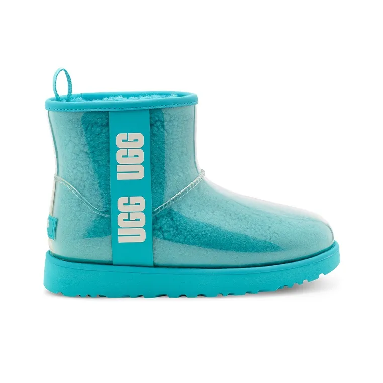 UGG CLASSIC CLEAR MINI Thermal Short Snow Boots Women's Aqua-1