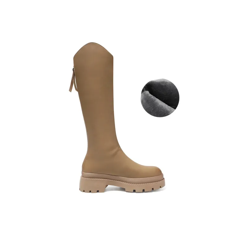 ZHR Knee-High Knight Boots 4cm Women's-9