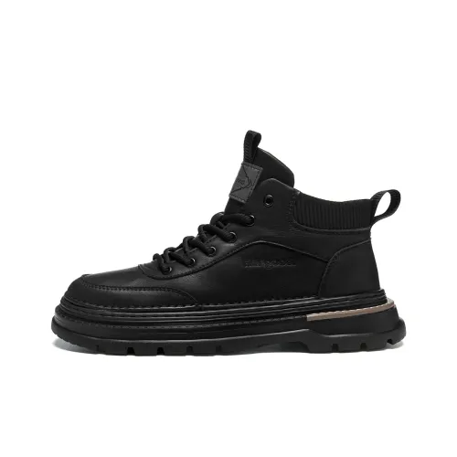 HLA Short Martin Boot 4cm Men's