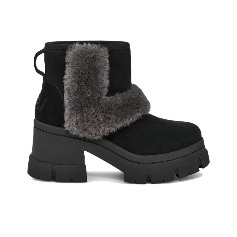 UGG Brooklyn Sunburst Heeled Boot Black Women's-1