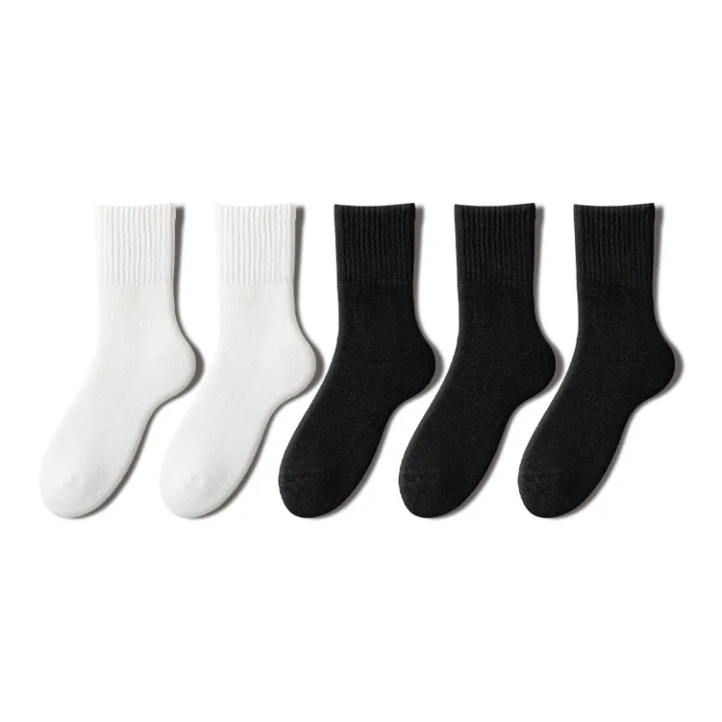 YINSHILIANGPIN Mid Calf Socks Men's 5 Pack-7