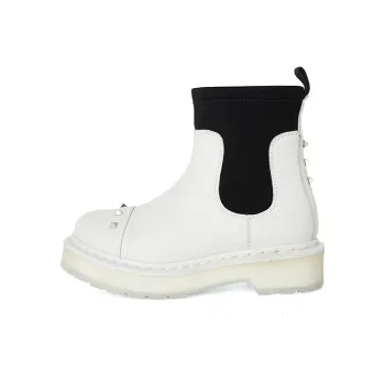 BEFFON Chelsea Boots Women's White