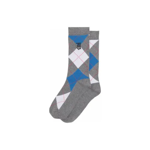 Burberry FW22 Knee-High Socks Women's 1 Pack Gray