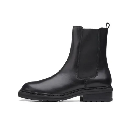 Clarks Crew Chelsea Boots Women's Black