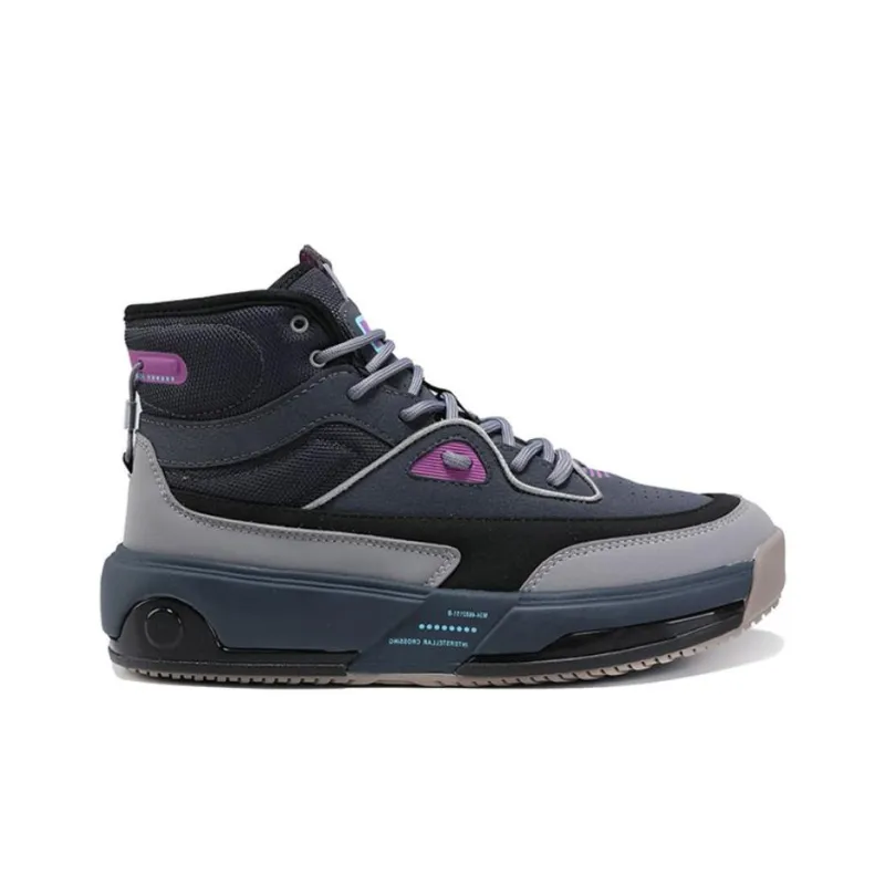 PEAK Shock Absorbers High Top Running Shoes Women's Dark Gray-1