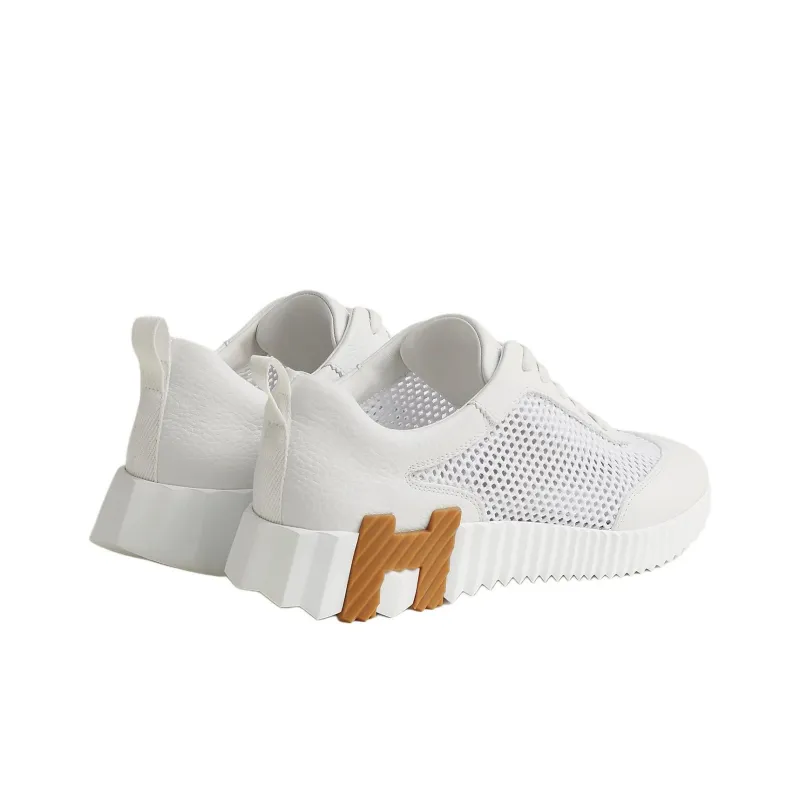 HERMES Bouncing Low-Top Casual Shoes Women's White-1