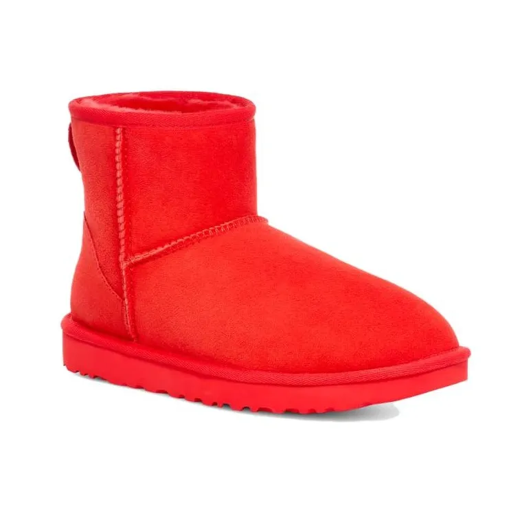 UGG CLASSIC MINI Short Snow Boots Women's Cherry Pattern-2