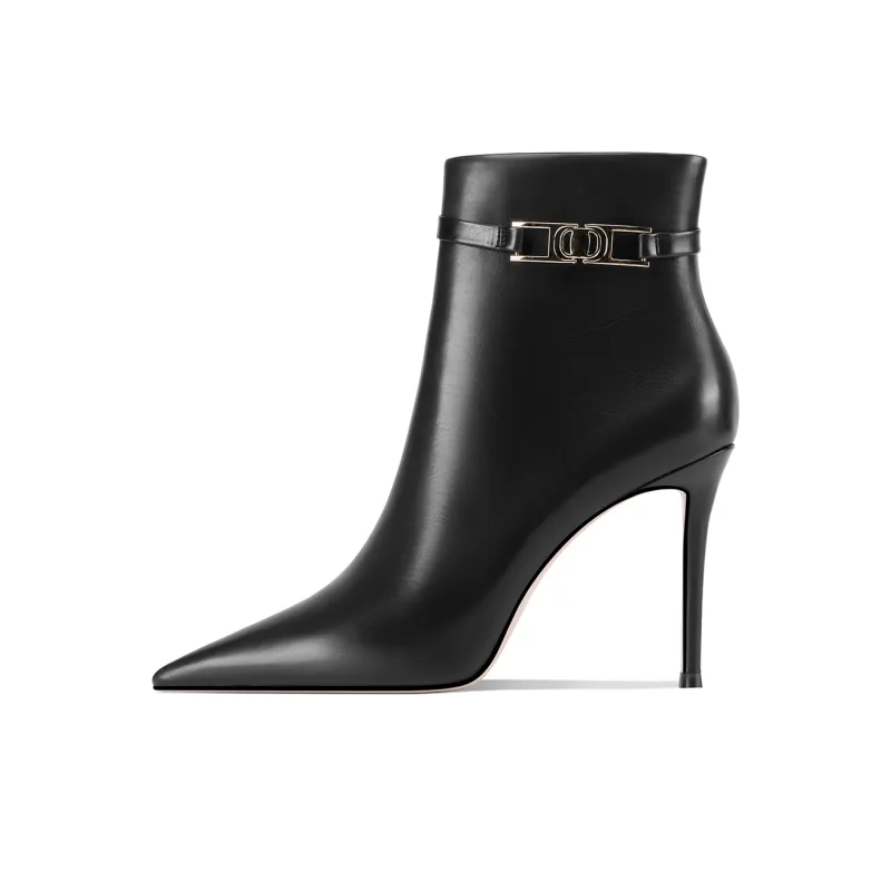 Shesrim Ankle Boots 9.5cm Women's Black-0