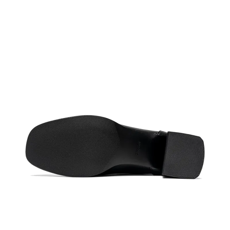 EXULL Q Ankle Boots 4.5cm Women's Black Ecru-4