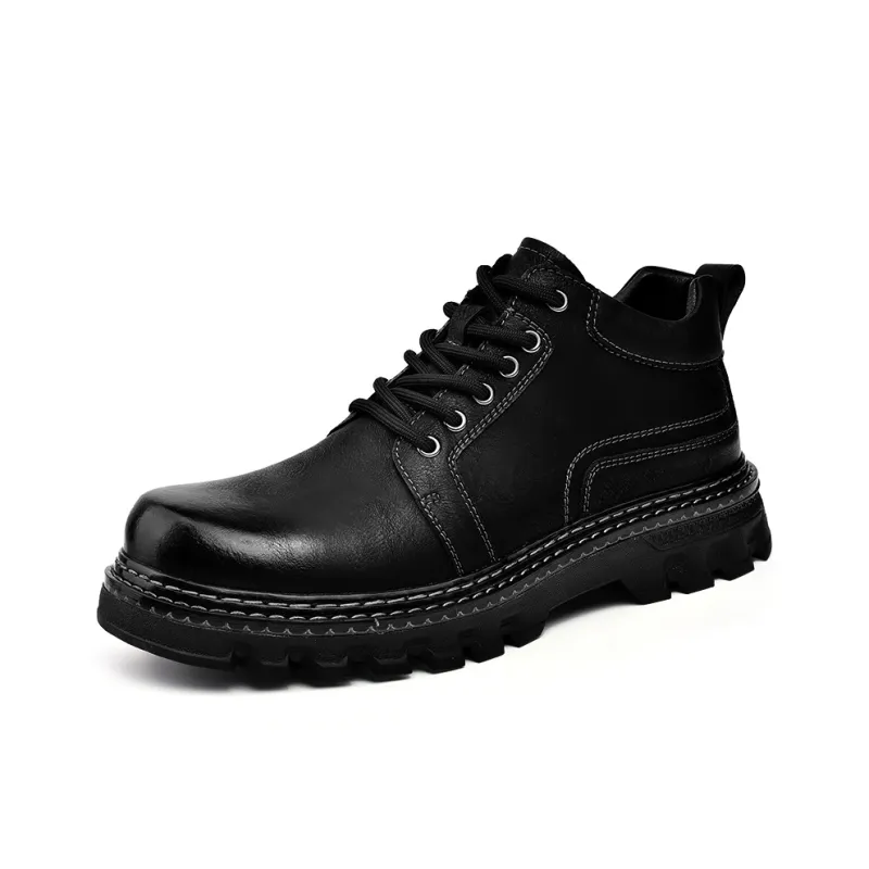 Laoks Ankle Boots Men Black/Brown-0