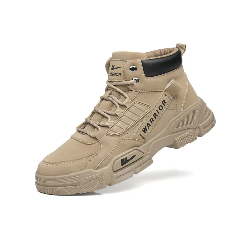 Warrior Short Mid Calf Martin Boot Men's Khaki-4