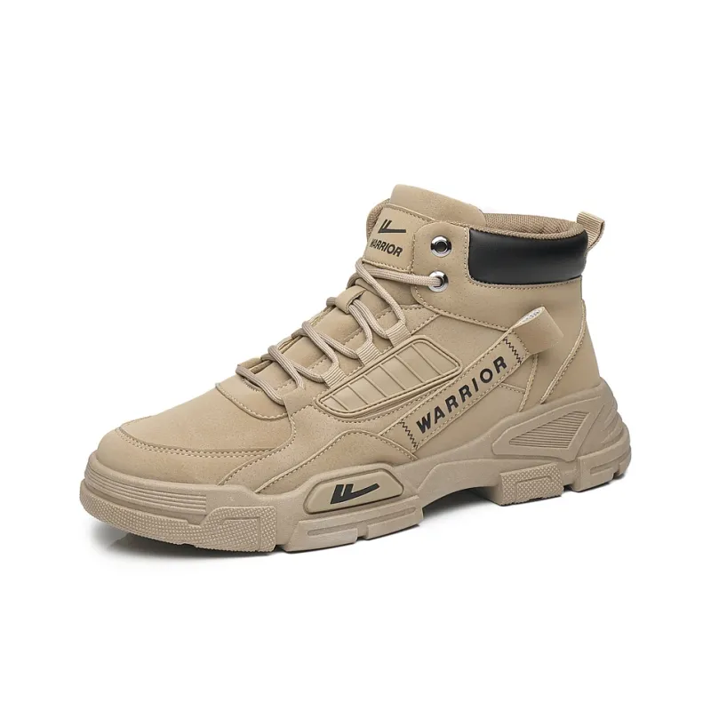 Warrior Short Mid Calf Martin Boot Men's Khaki-1
