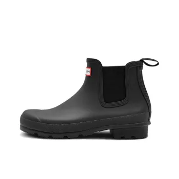 HUNTER Ventilated Waterproof Wear resistant Rain Boots Men's Black