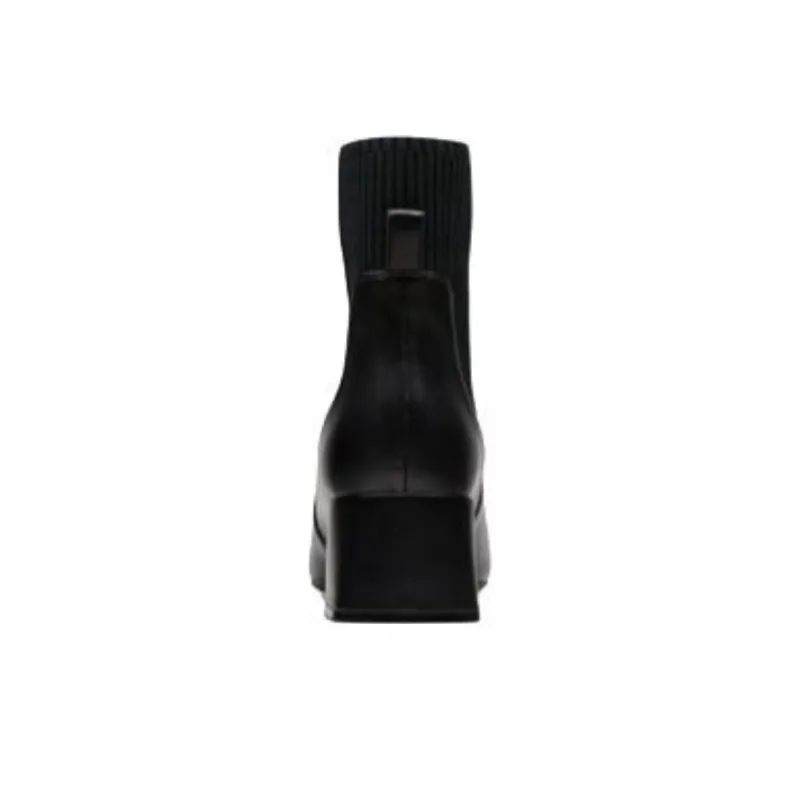 Clarks Short Chelsea Boots Women's Black-4