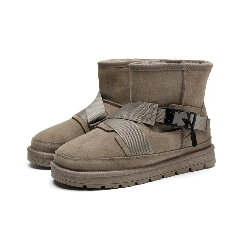 HLA Warm And Wear-Resistant Short Snow Boots Men's-1