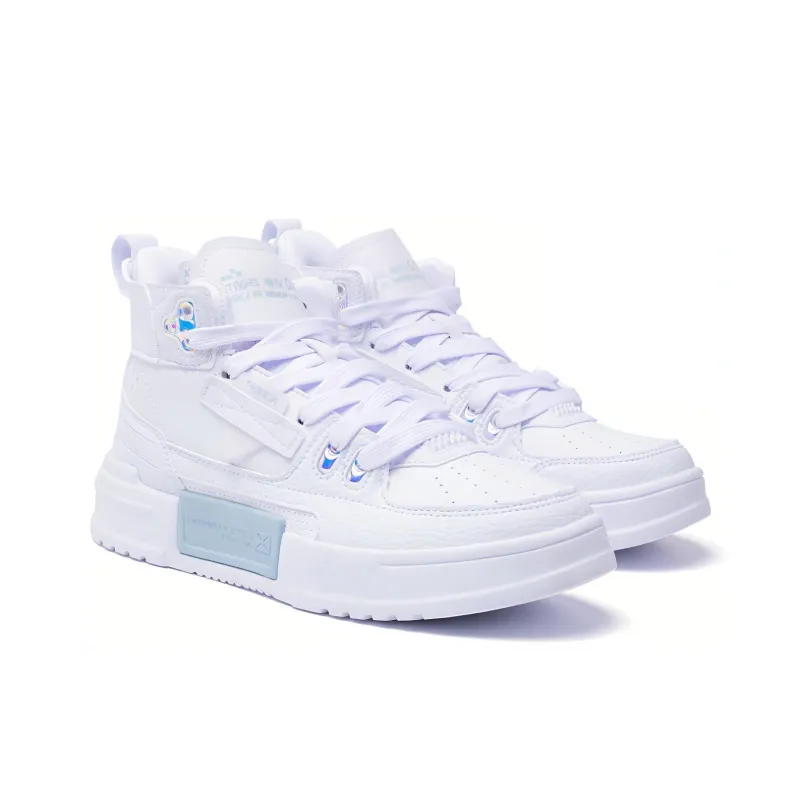 XTEP Reverse War 3.0 Breathable Skateboard Shoes Women's White-2