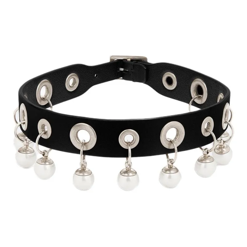 DIOR Metal Necklaces Women's Black-0