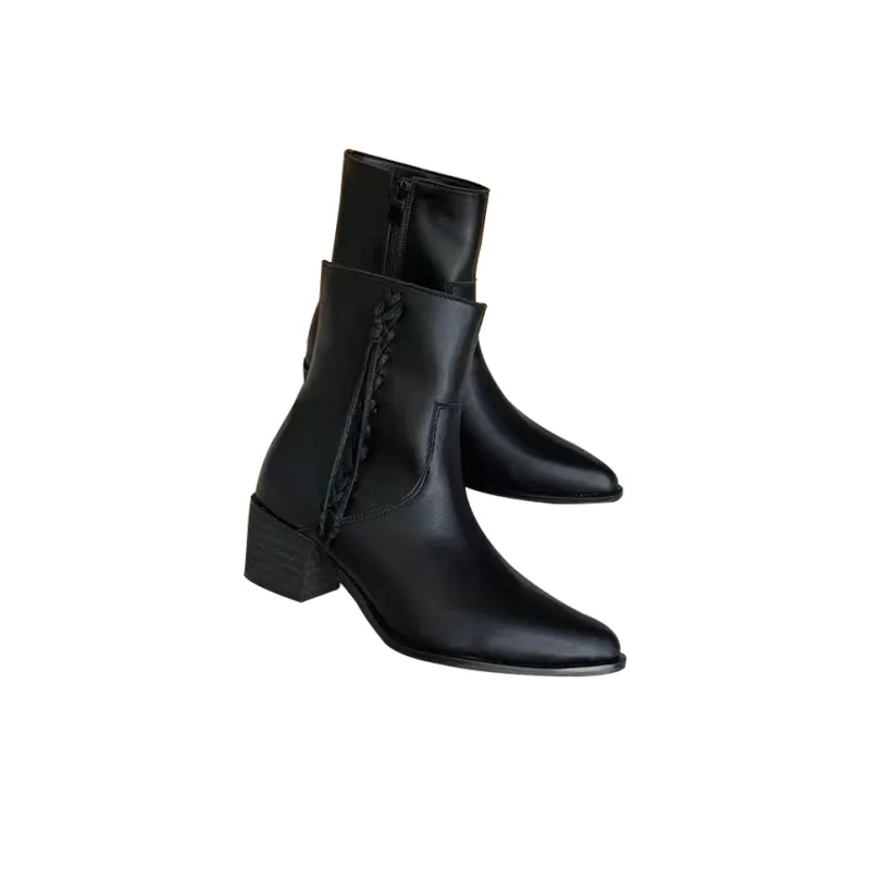 NOMK Western Cowboy Boots Ankle Boots Women's-3