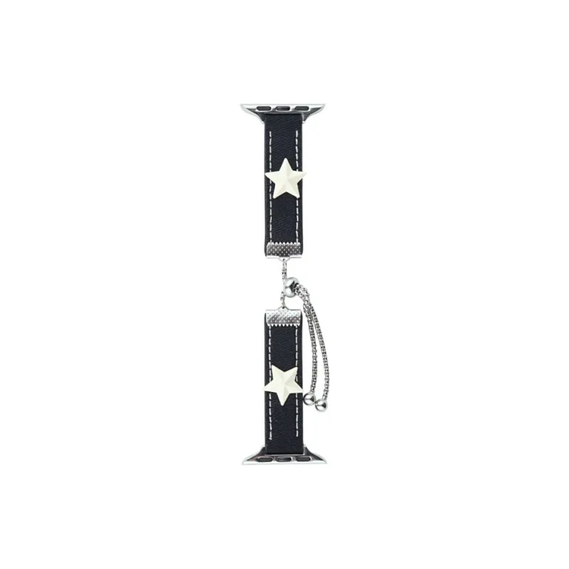 CHRROTA Watch Band Apple Compatibility Denim Material-7