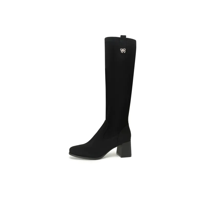 JOSINY Knee high Boots 6cm Women's Black-0