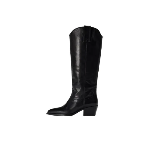 ZARA Knee high Boots 5cm Women's Black
