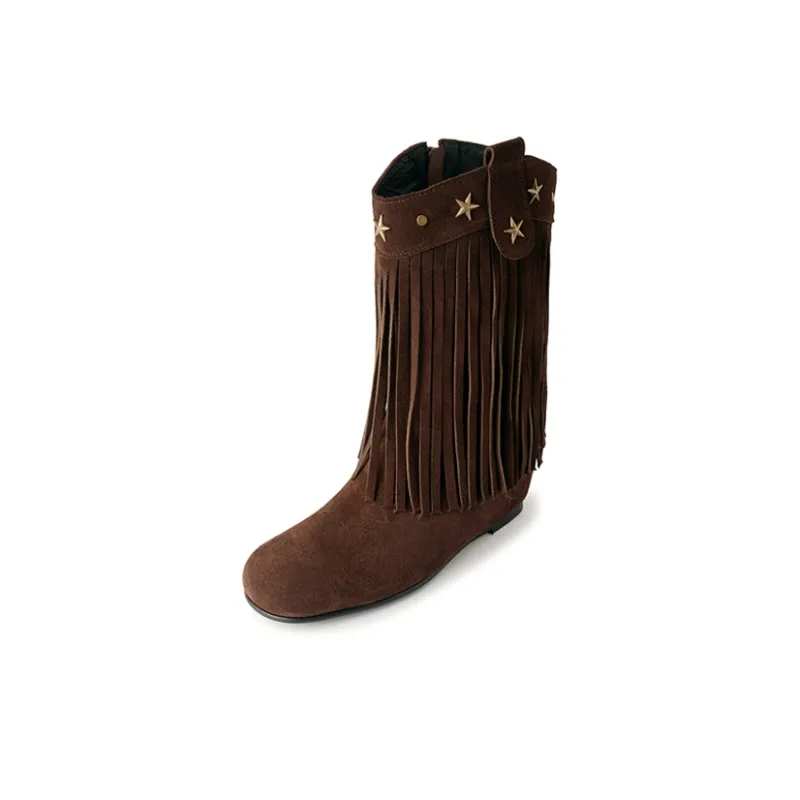 Ruby L Ankle Boots Women's Apricot, Dark Brown-6