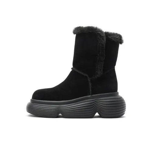 DAPHNE LAB Lollipop Series Short Snow Boots Women's