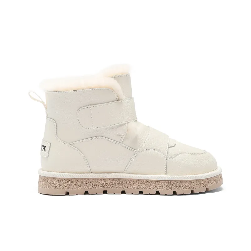 SMILEY Snow Boots Women's Ecru-1