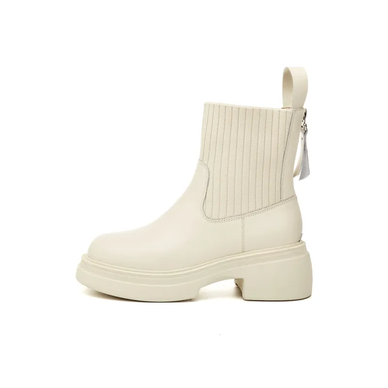 DAPHNE Ankle Boots Women's Black/Beige-7