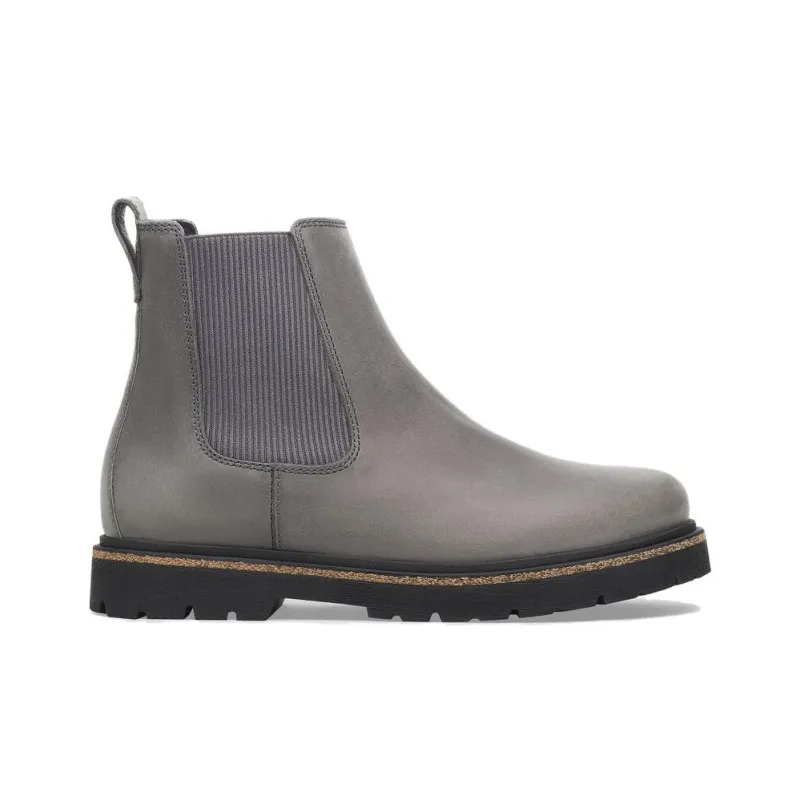 Birkenstock Highwood Slip On Mid Short Chelsea Boots Women's Gray Narrow Fit-1