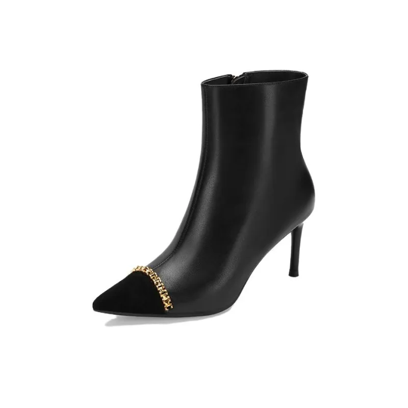 73Hours Ankle Boots 7.5cm Women's Black-1