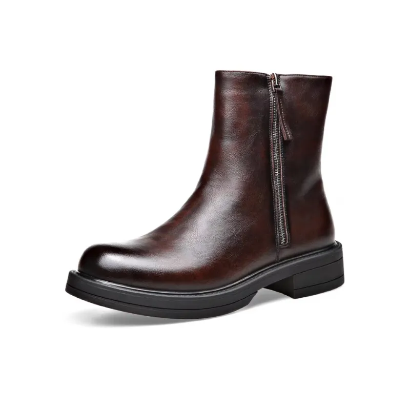 YEDANI Ankle Boots Men Black-5