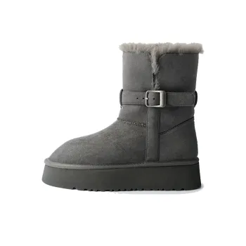 EEueeczs Snow Boots Women's Gray