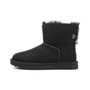 UGG Mini Bailey Bow Ii Exotic Boot 'Black' Women's