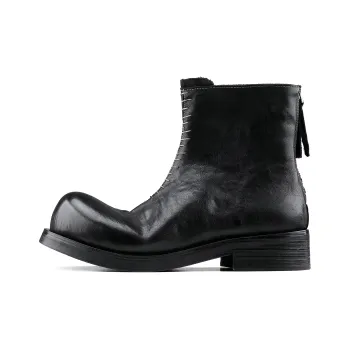 HANQIAORIJI The Abyss Series Ankle Boots Unisex Black