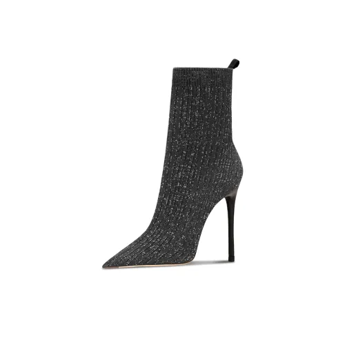 Suyymakk Ankle Boots heeled Super High Heel Women's Black