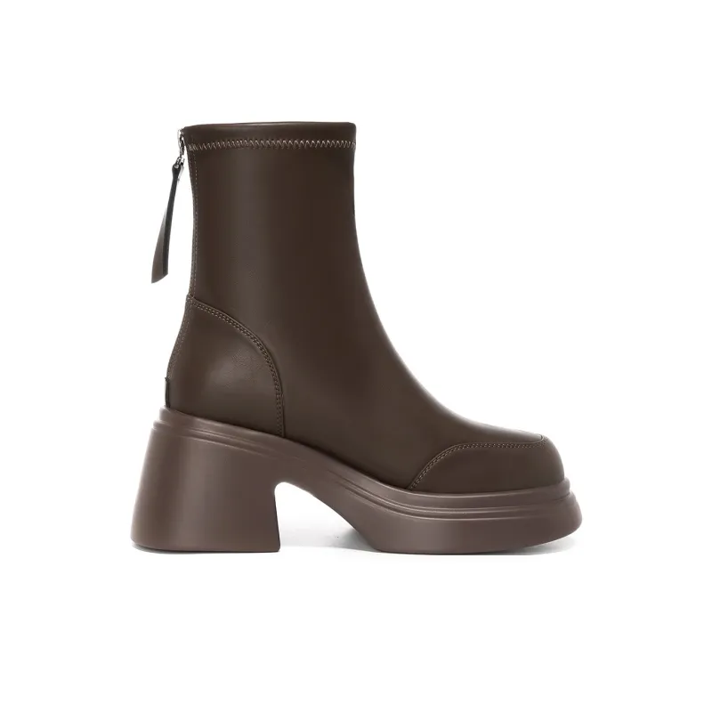 OMS Ankle Boots Women's Black/Brown-7