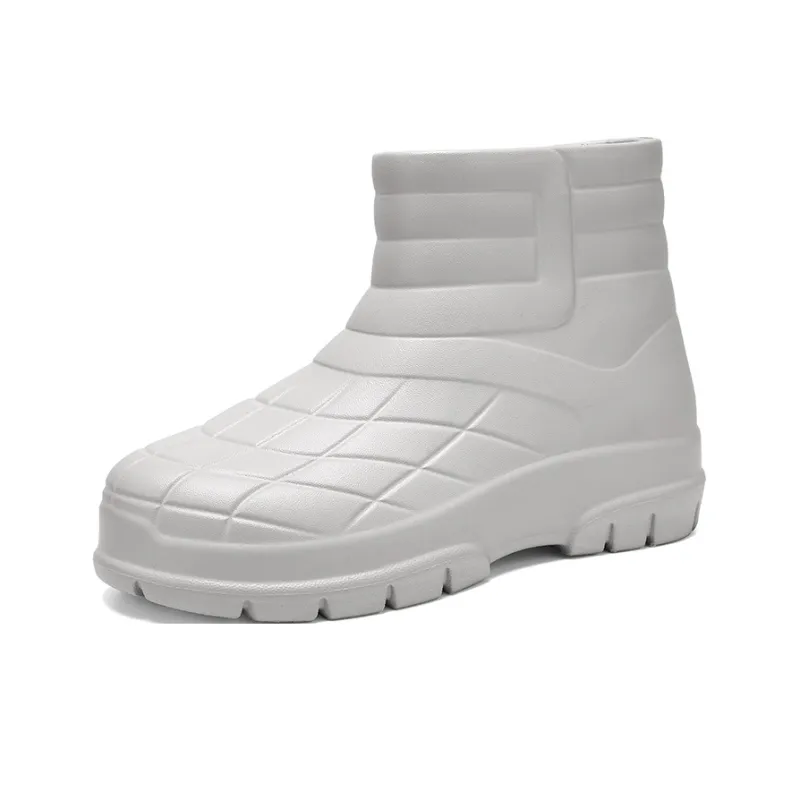 CariteSport Water-Resistant Wear-Resistant Cushioning Height Increasing Slip-Resistant Rain Boots Unisex-6