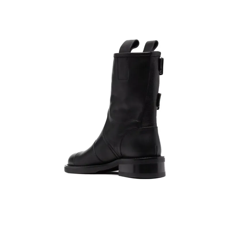 BUTTERO Elba Leather Mid calf Boots-3
