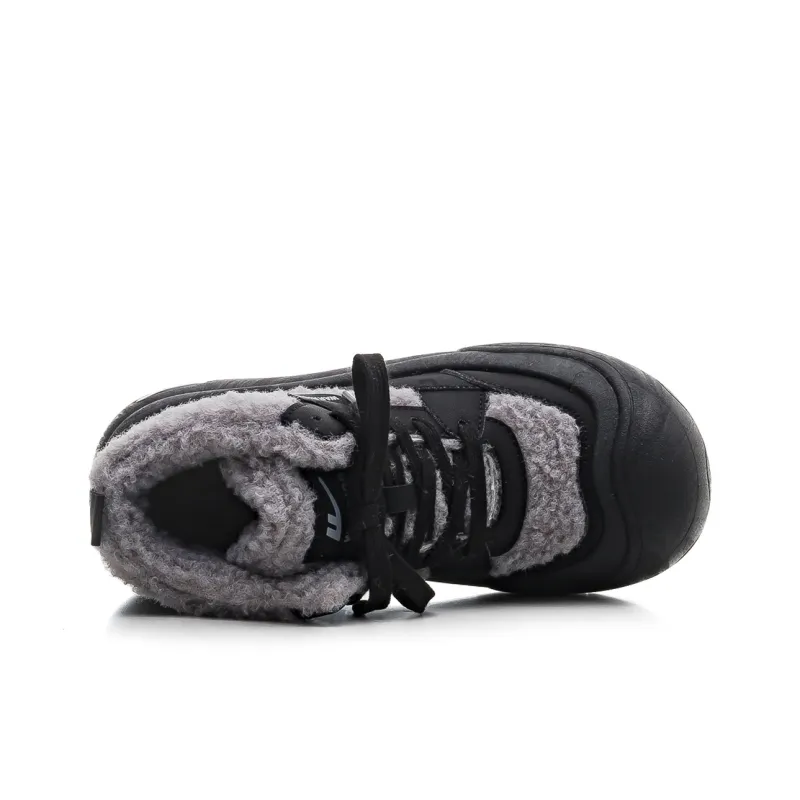 Warrior Warm And Wear Resistant Short Snow Boots Women's Black Gray-3