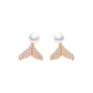 Silver 925 Mermaid Stud Earrings